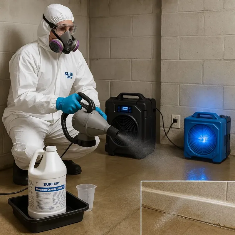 Sanitization and Odor Removal process in Middlebury, CT
